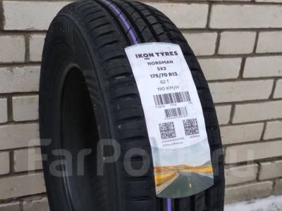 Лот: 21294404. Фото: 1. Летняя резина 175/70 R-13 "Ikon... Шины