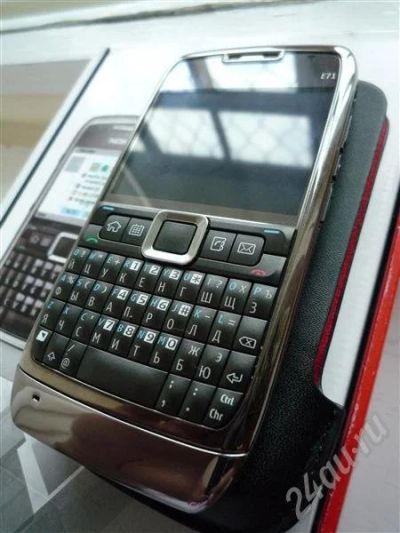 Лот: 580275. Фото: 1. Nokia e71-1(chrome)Made in Finland... Смартфоны
