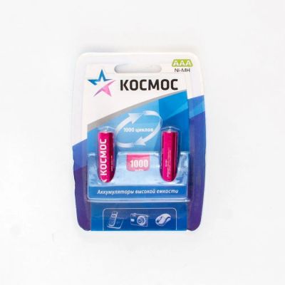 Лот: 22147452. Фото: 1. AKK КОСМОС R03 AAA Hi-MH (1000mAh... Батарейки, аккумуляторы, элементы питания