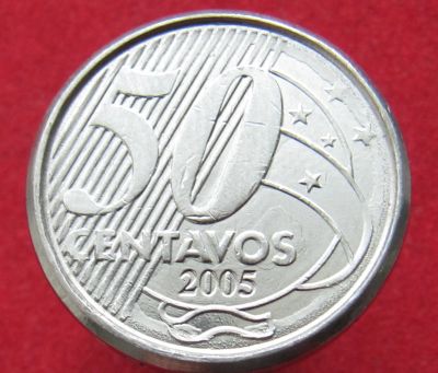 Лот: 15301004. Фото: 1. Бразилия 50 сентаво, 2005г. Остальные страны