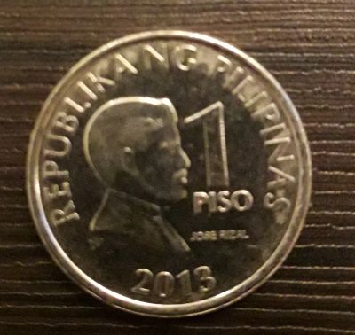 Лот: 13057422. Фото: 1. 1 piso 2013, Филиппины. Азия