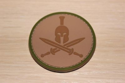 Лот: 3031885. Фото: 1. Нашивка на липучке "Molon labe... Другое (военно-спортивные игры)
