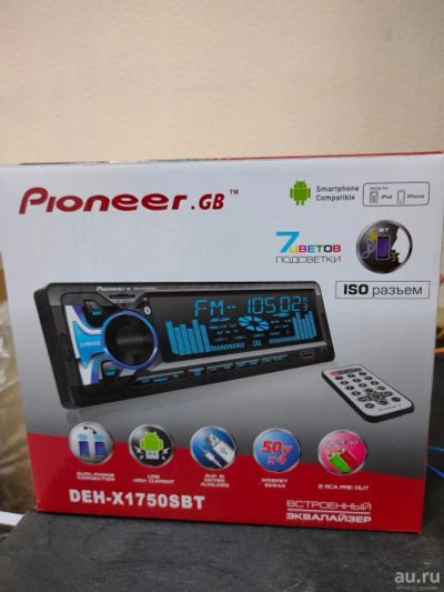 Лот: 15333788. Фото: 1. автомагнитола pioneer deh-x1750sb. Автомагнитолы