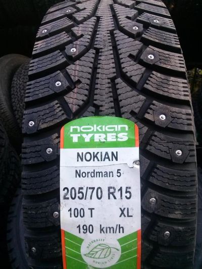 Лот: 4504301. Фото: 1. 205 70r15 Nokian Nordman-5, Новые... Шины