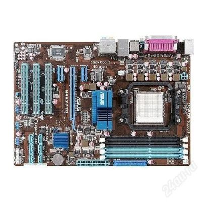 Лот: 2078461. Фото: 1. Материнская плата ASUS M4A77TD. Материнские платы