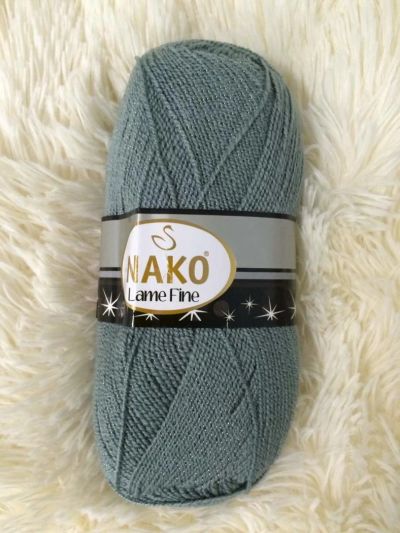Лот: 11022439. Фото: 1. Пряжа NAKO Турция LAME FINE, 96... Ткани, нитки, пряжа