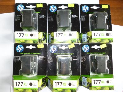 Лот: 16688137. Фото: 1. Картридж HP №177 Black, Cyan... Картриджи, расходные материалы