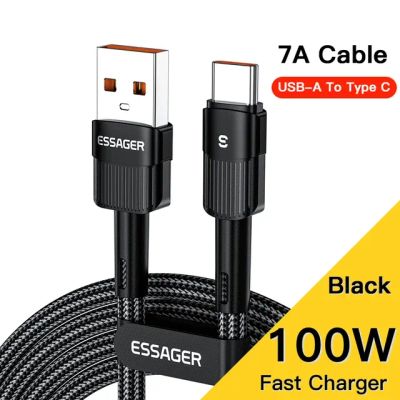 Лот: 21443428. Фото: 1. Essager USB Type-C 7A (7000mA... Дата-кабели, переходники