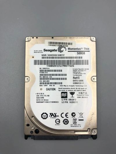 Лот: 19372965. Фото: 1. Seagate 2.5" 500Gb S0V6YX14. Жёсткие диски (HDD)