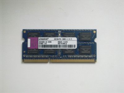 Лот: 17381270. Фото: 1. Kingston DDR3 SO-DIMM 4Gb PC3-10600. Оперативная память