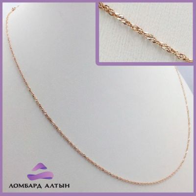 Лот: 8184653. Фото: 1. Золотая цепь 585 пробы. Вес 1... Цепочки