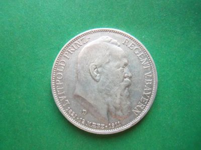 Лот: 20658463. Фото: 1. Германия Бавария 3 марки 1911... Германия и Австрия