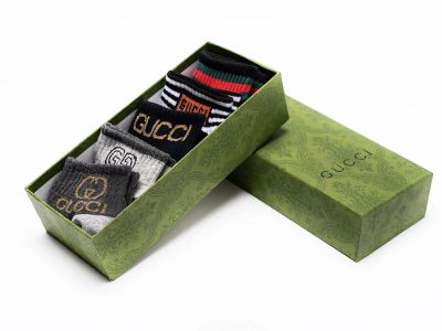 Лот: 24977644. Фото: 1. Носки короткие Gucci - 5 пар. Другое (одежда, обувь, галантерея)