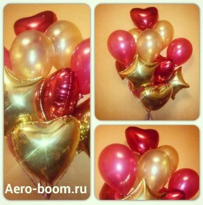 Лот: 10691083. Фото: 1. Облако из гелиевых шаров - Венецианский... Гирлянды, шарики, новогодние аксессуары