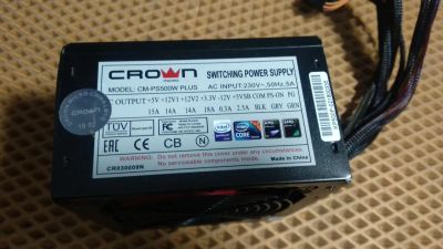 Лот: 20864931. Фото: 1. Блок питания Crown CM-PS500W Plus. Корпуса, блоки питания