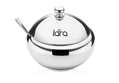 Лот: 15430034. Фото: 1. Сахарница с ложкой LARA LR08-36... Предметы сервировки