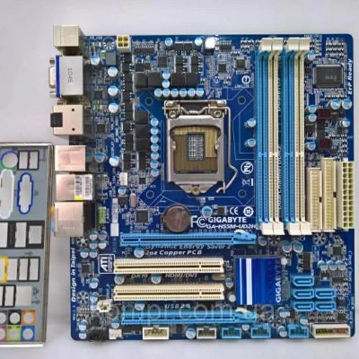 Лот: 16482265. Фото: 1. Gigabyte H55M-UD2H. Материнские платы