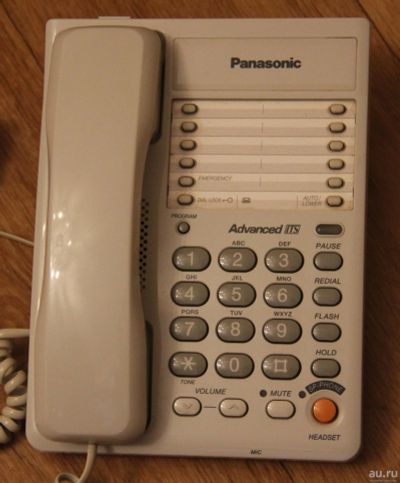 Лот: 15894126. Фото: 1. Телефон проводной кнопочный Panasonic... Проводные телефоны