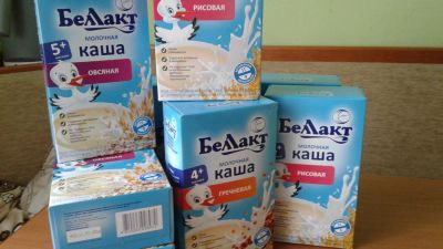 Лот: 10413104. Фото: 1. Каша Беллакт: овсянка, рис, гречка. Детское питание