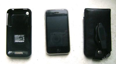 Лот: 2113585. Фото: 1. iphone 3g black 8gb + mophie juice... Смартфоны