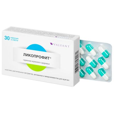 Лот: 23986293. Фото: 1. Ликопрофит капс. 500мг №30. Народная медицина, БАДы