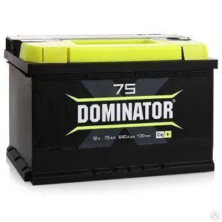 Лот: 20067393. Фото: 1. Аккумулятор Dominator 75 а/ч R... Аккумуляторы