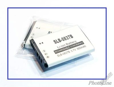 Лот: 5971382. Фото: 1. Аккумулятор SLB-0837B для фотоаппаратов... Аккумуляторы, зарядные