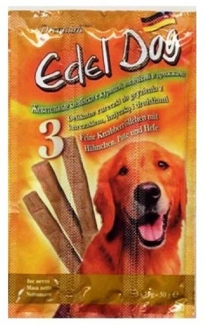 Лот: 13956924. Фото: 1. Колбаски 3шт Edel Dog (Эдель Дог... Корма