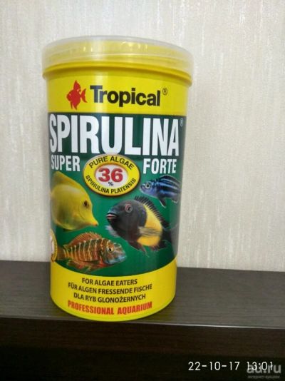 Лот: 10486743. Фото: 1. Корм для рыб Tropical Spirulina... Корма