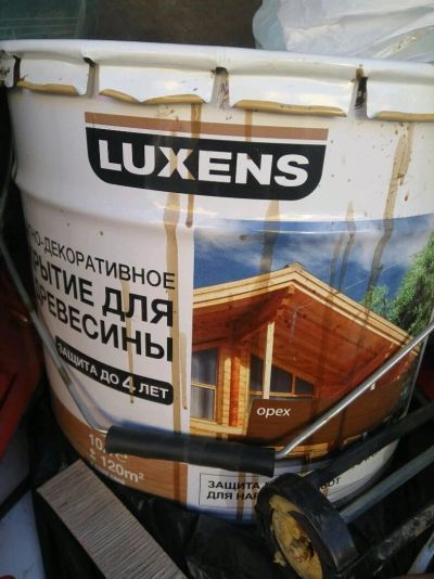 Лот: 12334180. Фото: 1. Пропитка для дерева luxsens. Краски, лаки, растворитель