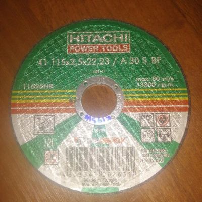 Лот: 11313081. Фото: 1. Круг отрезной Hitachi 115*2,5... Расходные материалы, сменные насадки