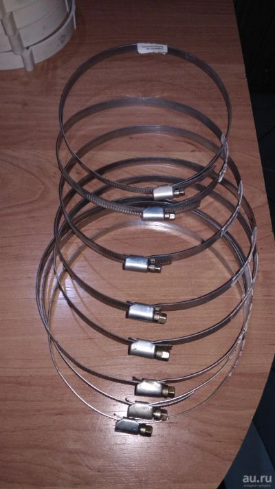 Лот: 13972272. Фото: 1. Хомут червячный 8шт 140-160 Vents. Крепёж