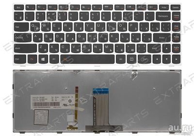 Лот: 15962976. Фото: 1. Клавиатура LENOVO Flex 2-14 (RU... Клавиатуры для ноутбуков
