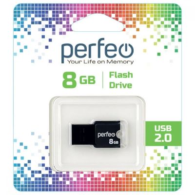 Лот: 24948896. Фото: 1. Флеш-накопитель USB2.0 8Gb Perfeo... USB-флеш карты