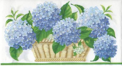 Лот: 2142443. Фото: 1. Салфетка для декупажа. Голубая... Декупаж