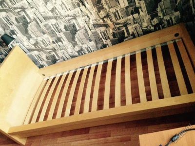 Лот: 5681194. Фото: 1. Кровать односпальная IKEA МАЛЬМ. Кровати