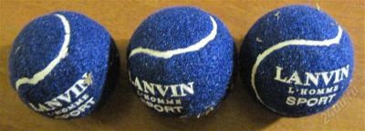 Лот: 1753333. Фото: 1. Три тенисных мячика Lanvin Sport. Мячи, ракетки, шайбы, клюшки