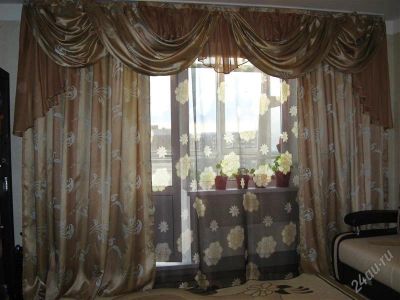 Лот: 2926281. Фото: 1. Комплект штор "Баттерфляй" (большой... Шторы, тюль