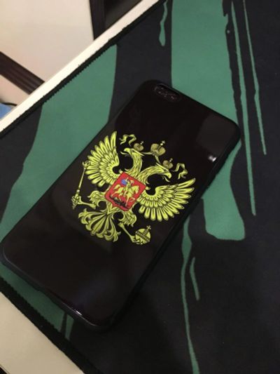 Лот: 16257687. Фото: 1. Чехол Iphone 6/6s plus Герб России. Чехлы, бамперы