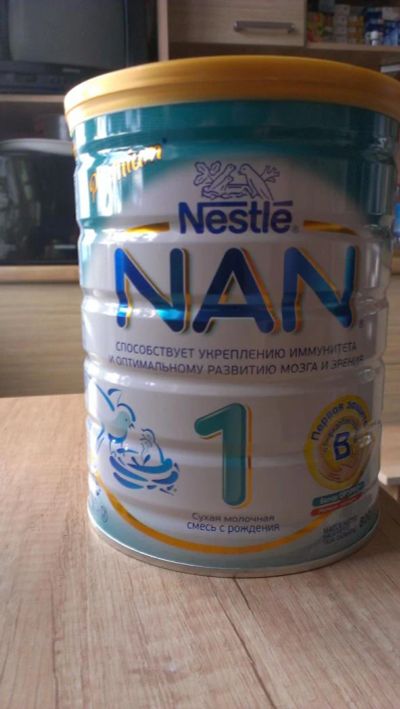 Лот: 6361298. Фото: 1. Смесь детская НАН 1 (NAN) 800гр. Детское питание