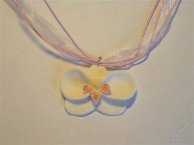 Лот: 1168242. Фото: 1. Кулон "Орхидея Phalaenopsis... Кулоны, подвески