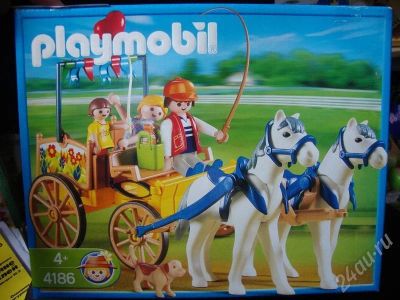 Лот: 444120. Фото: 1. PLAYMOBIL Катание в конной повозке. Конструкторы