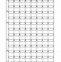 Лот: 8581729. Фото: 1. Лист для монет на 88 ячеек с клапанами... Аксессуары, литература