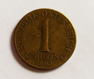 Лот: 25810248. Фото: 1. Австрия 1 шиллинг 1963. Германия и Австрия