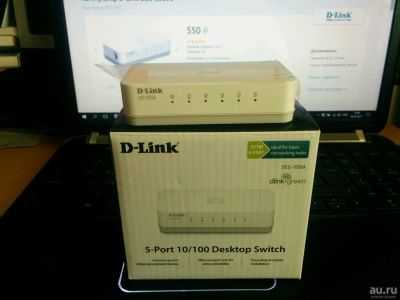 Лот: 10270775. Фото: 1. Коммутатор D-link Des1005A. Коммутаторы