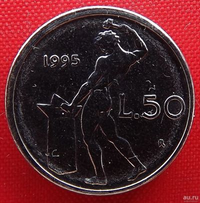 Лот: 2935980. Фото: 1. (№2922-11/LF) 50 лир 1995 (Италия... Европа