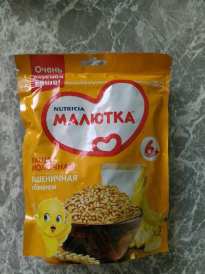 Лот: 9286372. Фото: 1. Каша Малютка молочная пшеничная... Детское питание