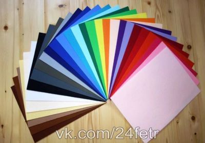 Лот: 7668546. Фото: 1. Корейский фетр жесткий. Набор... Ткани, нитки, пряжа