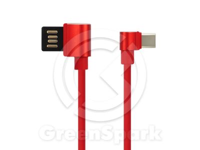 Лот: 13960091. Фото: 1. Кабель USB HOCO (U37) Type-C L-образный... Дата-кабели, переходники
