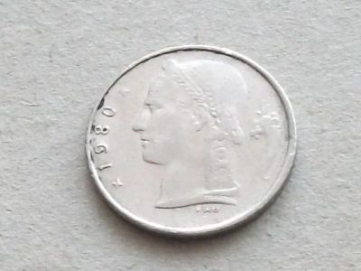 Лот: 19629715. Фото: 1. Монета 1 франк один Бельгия 1980... Европа